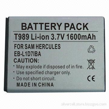 Li-ion Battery for Samsung T989 with 1,600mAh Capacity